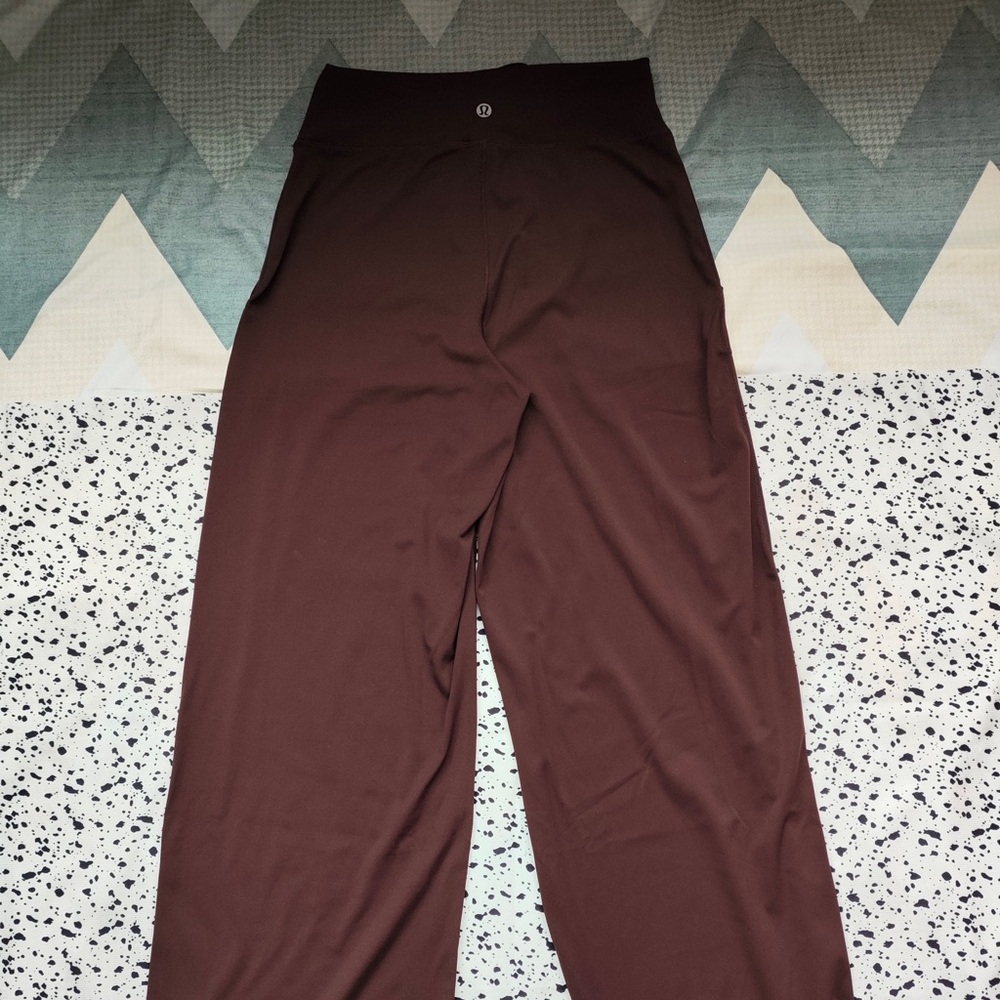 lululemon athletica Dark Brown Wide-Leg Drawstring Track Pants - Picture 6 of 7